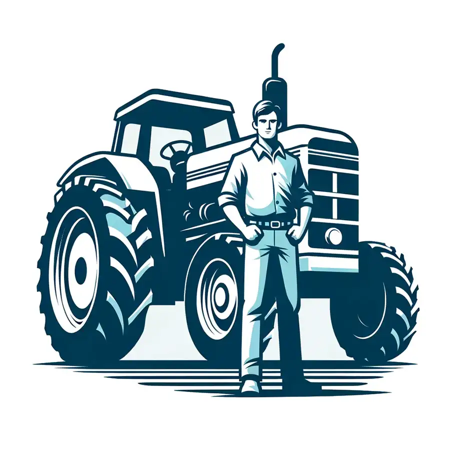 Hombre con un tractor vendiendo en cordoba en tasauto